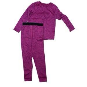 Fruit of the loom Pjs For GirlsThermal Underwear Set top shirt leggings XL 14/16